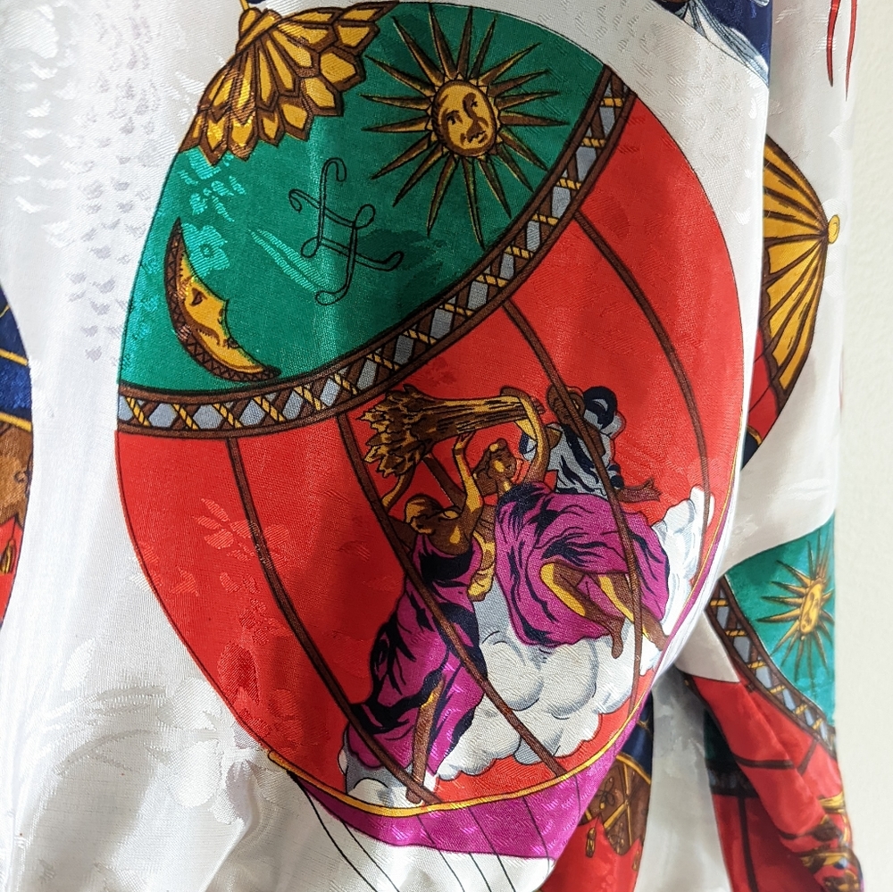 Picasso | Vintage | 90s Reversible Zip Front Satin Bomber Jacket Streetwear - Picture 13 of 13